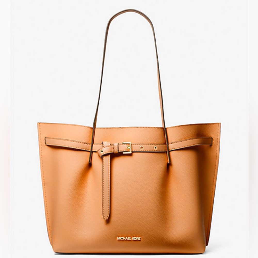 Michael Kors Emilia Tote in Pebbled Brown Leather -Excellent Condition